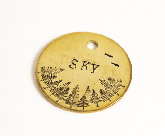 Aerial Tree View Dog Tag image 1