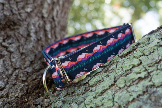 Mountains Eco Canvas Custom Dog Collar