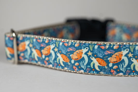 Sea Turtles Adjustable Dog Collar