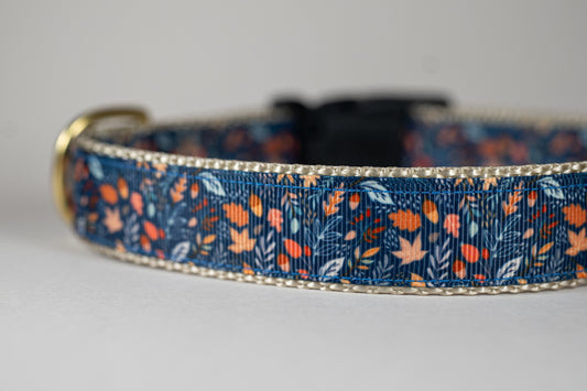 Autumn Leaves Adjustable Dog Collar