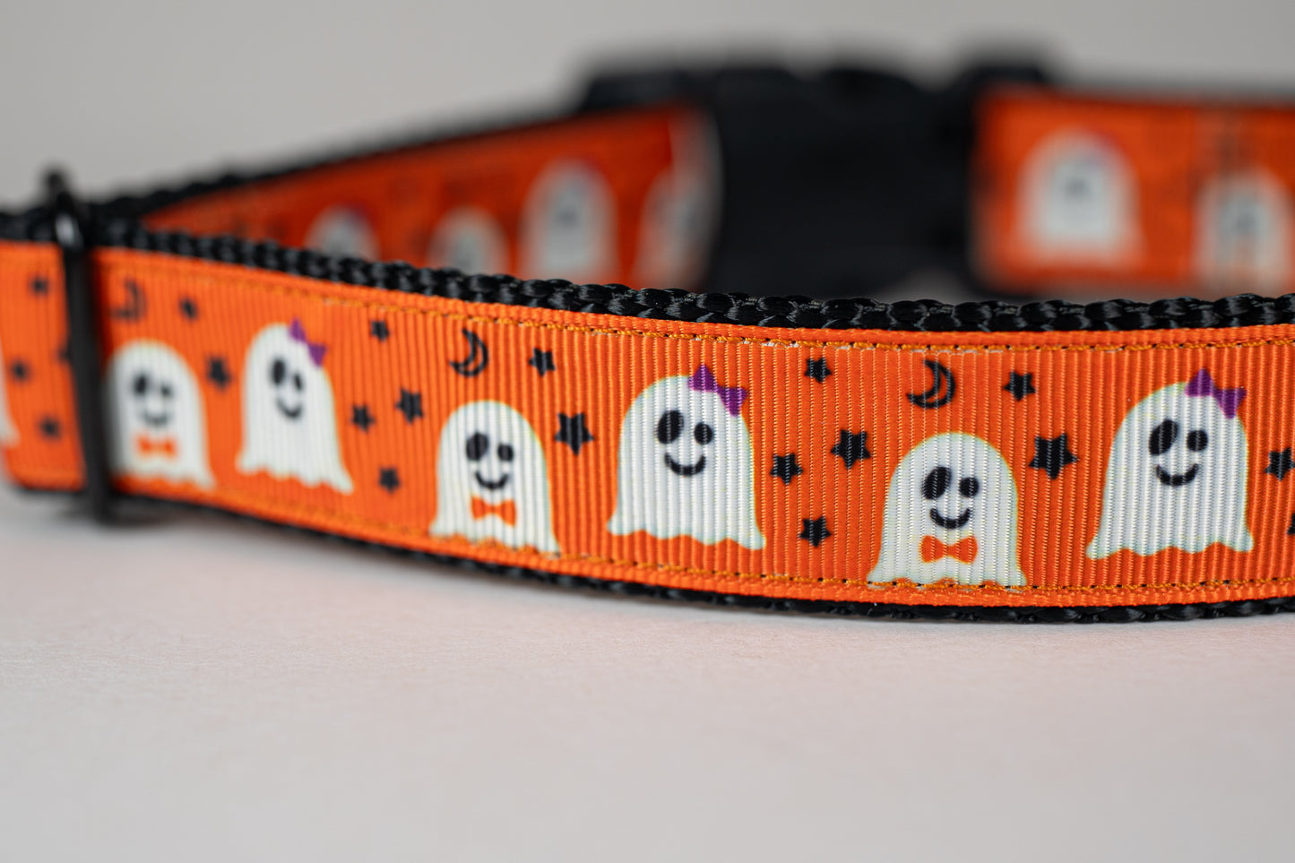 Halloween Ghosts Adjustable Dog Collar