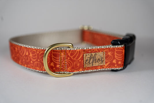 Fall Pumpkins Adjustable Dog Collar