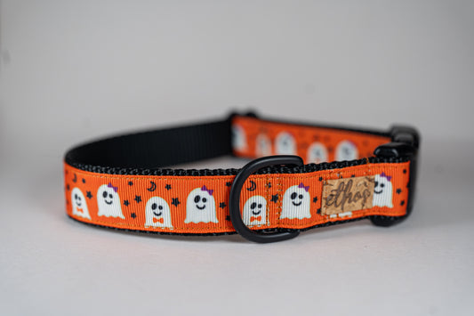 Halloween Ghosts Adjustable Dog Collar