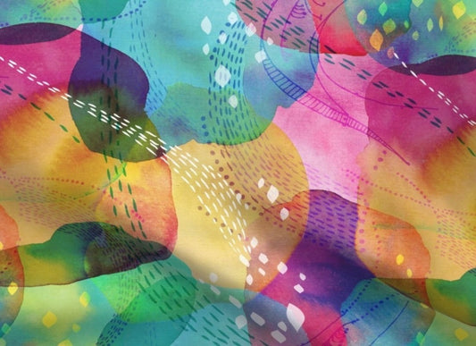 Rainbow Mystery Eco Canvas Custom Dog Collar