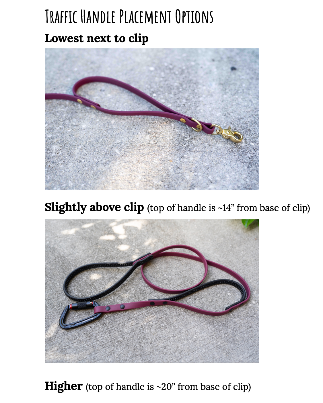 Waterproof Custom BioThane Leash