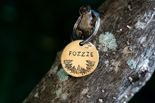 Aerial Tree View Dog Tag image 0