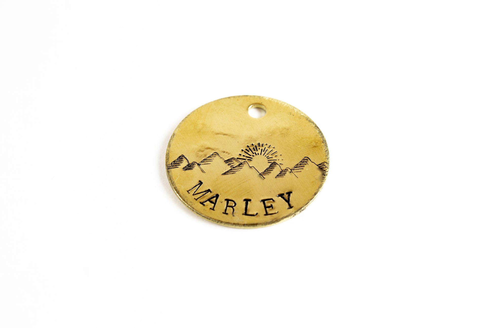 Mountain Sunrise Dog Tag image 0