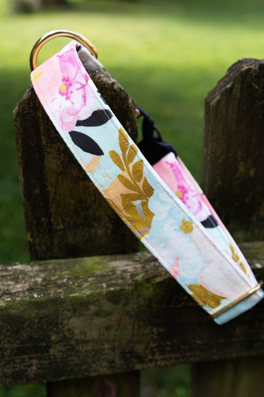Floral Eco Canvas Custom Dog Collar