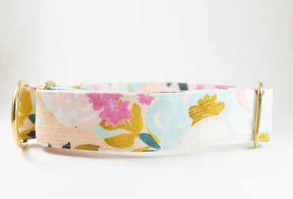 Floral Eco Canvas Custom Dog Collar