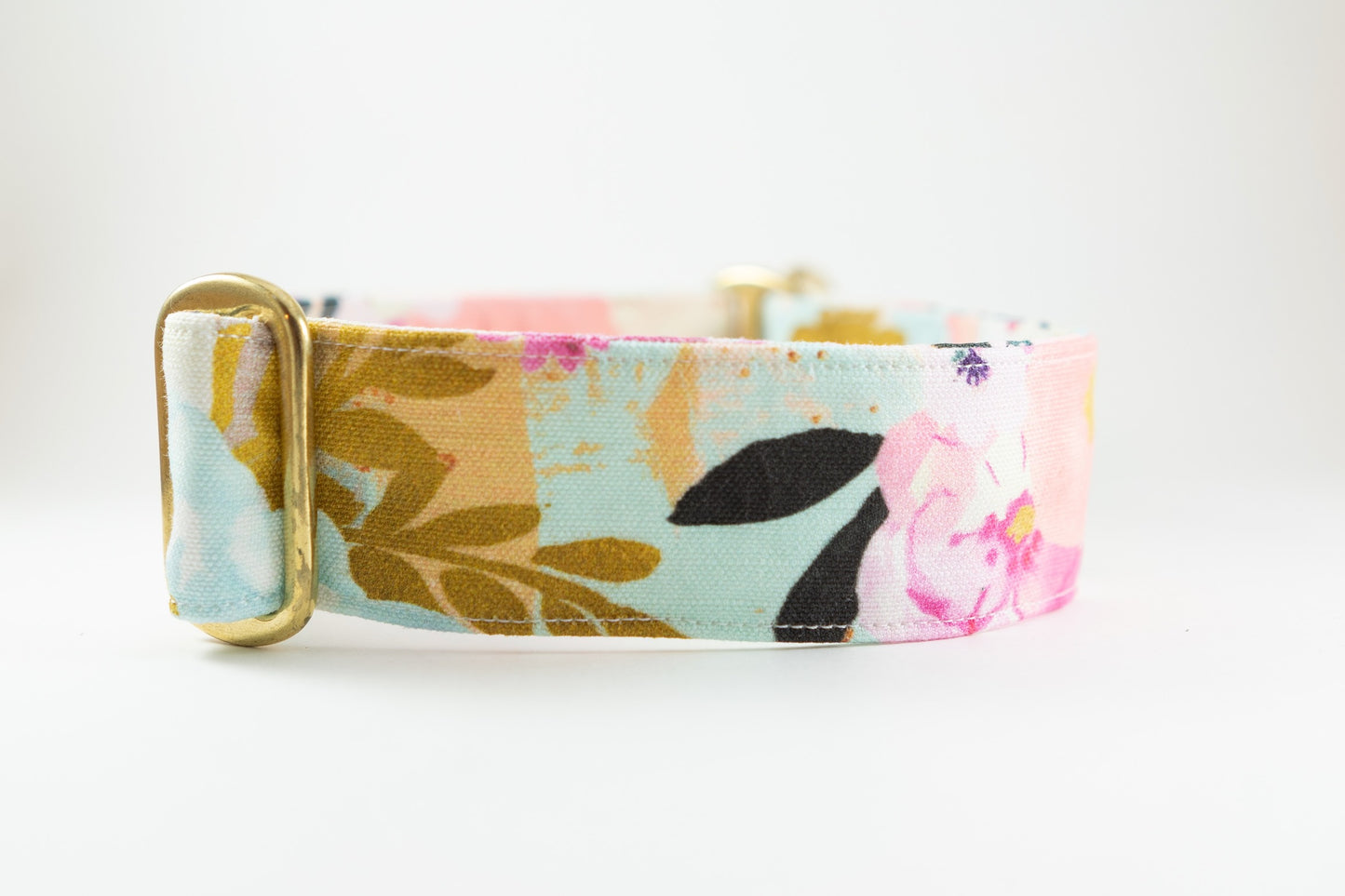 Floral Eco Canvas Custom Dog Collar