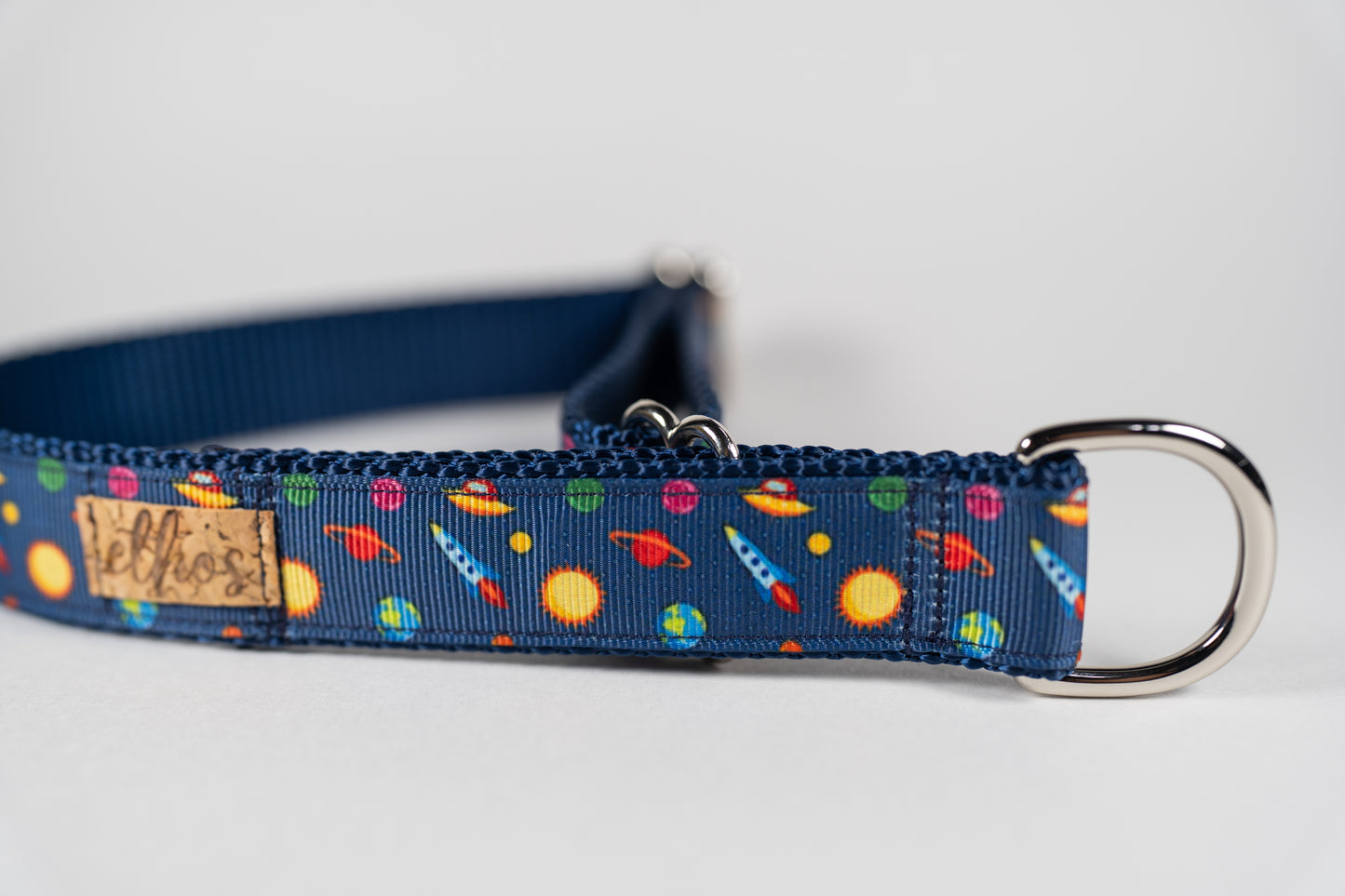 Spaceship Adjustable Webbing Dog Collar