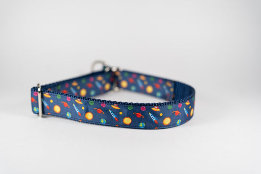 Spaceship Adjustable Webbing Dog Collar