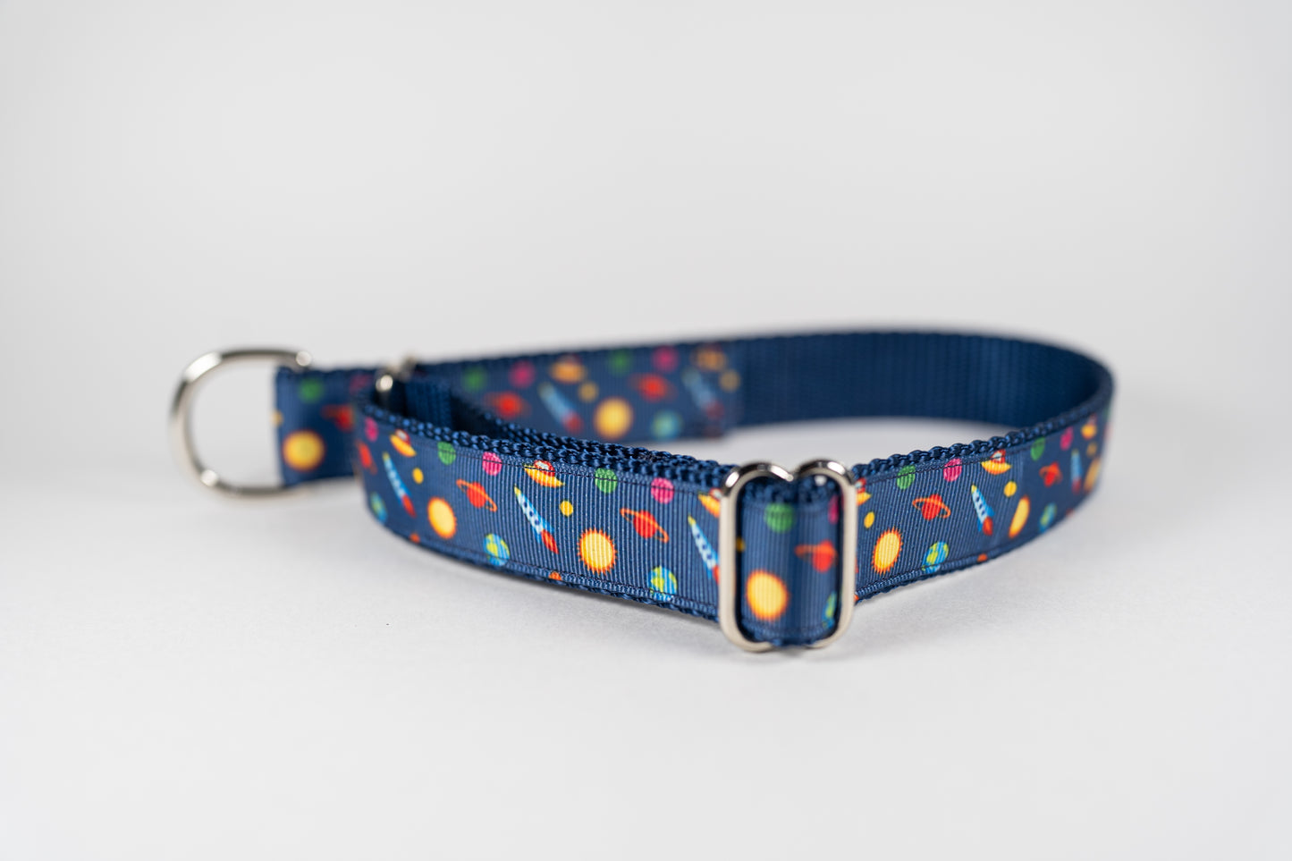 Spaceship Adjustable Webbing Dog Collar