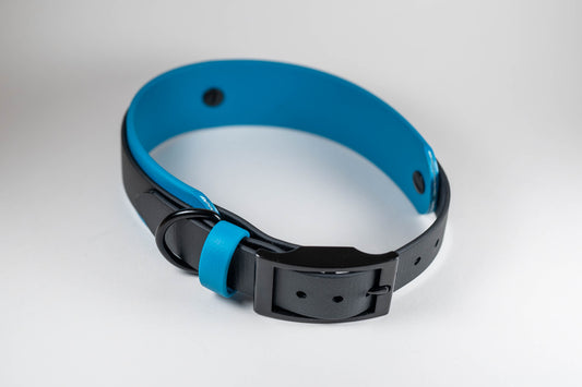 14-17" Layered Collar - Turquoise and Onyx