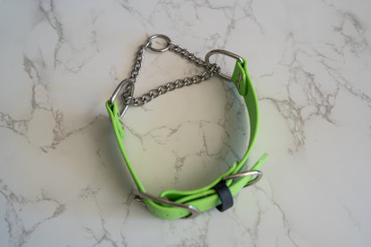 Adjustable Buckle Martingale BioThane Collar