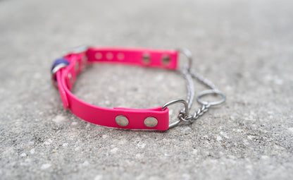 Adjustable Buckle Martingale BioThane Collar