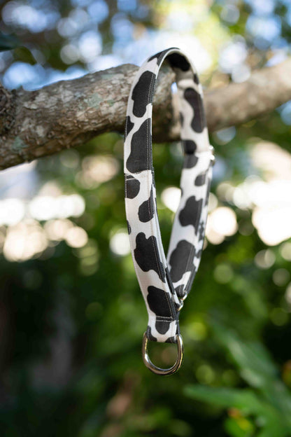 Cow Print Eco Canvas Custom Dog Collar