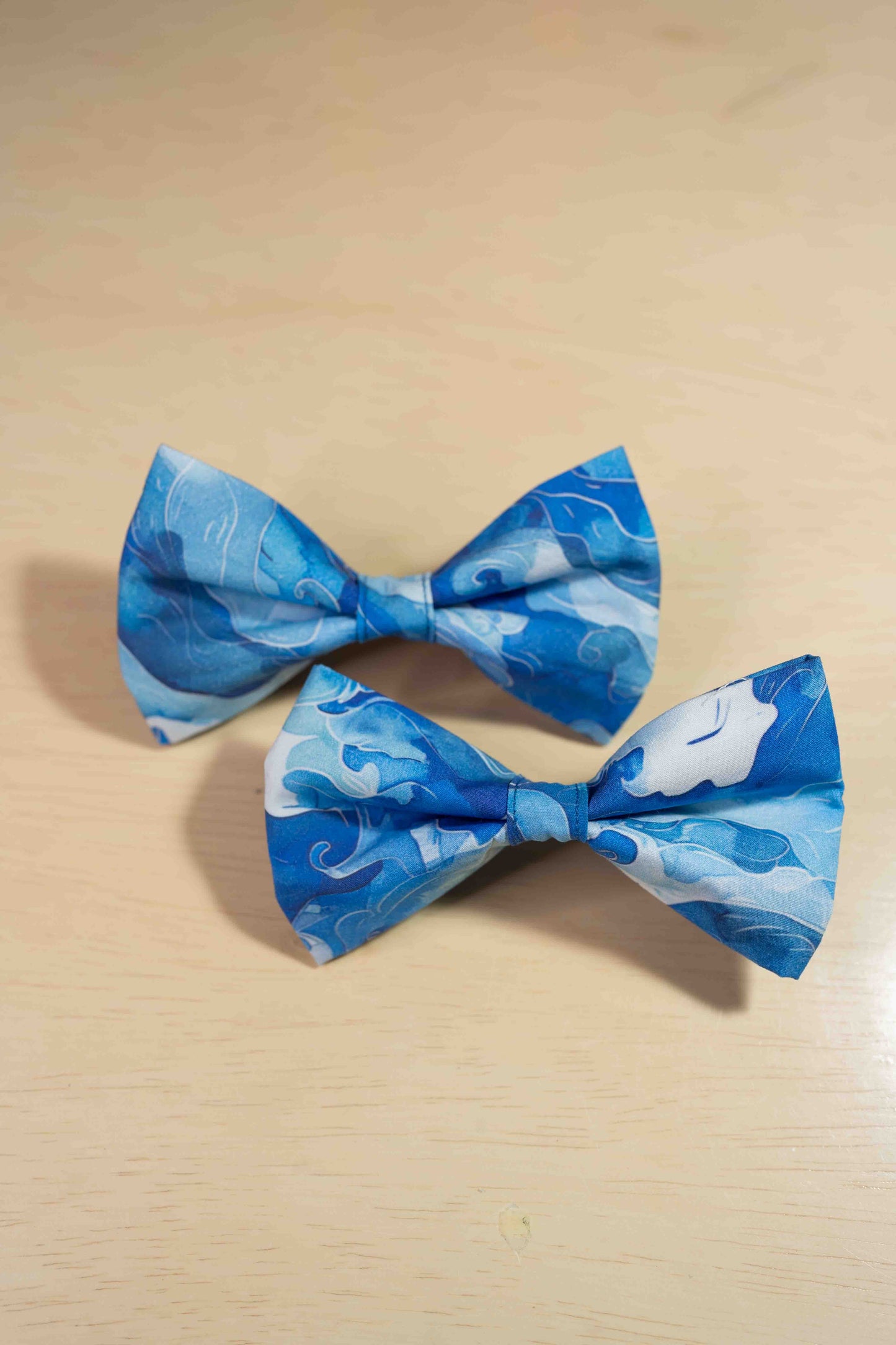 Ocean Blue Dog Bow Tie