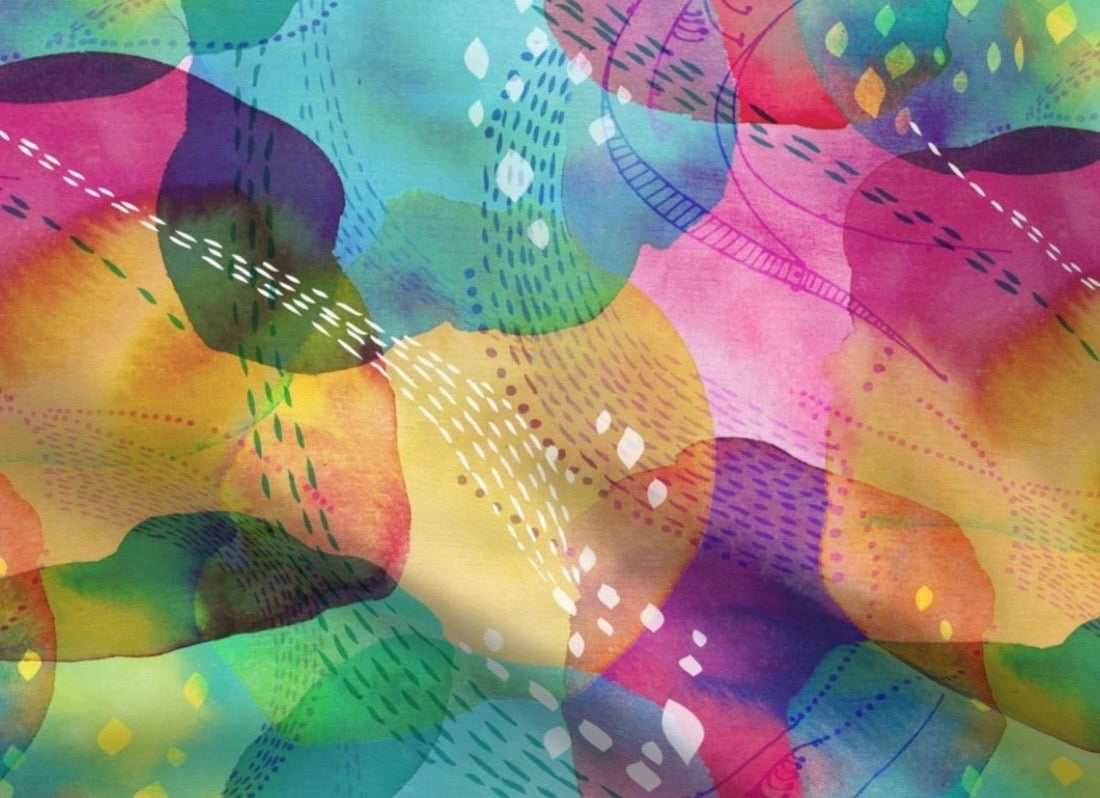 Rainbow Mystery Eco Canvas Custom Dog Collar