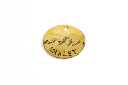 Mountain Sunrise Dog Tag image 0