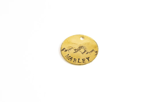 Mountain Sunrise Dog Tag image 1